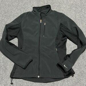 Nike Fit Storm Running Jacket Women S Black Reflective Windbreaker 329504-010